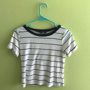 White And Black Striped Shirt